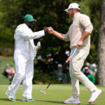 Kevin Hart and Jason Kelce are among the celebrity caddies at Augusta National's Par 3 Contest