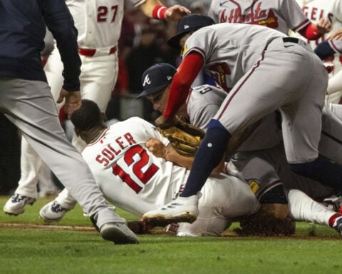 Angels' Jorge Soler and Braves' Reynaldo López receive suspensions following brawl