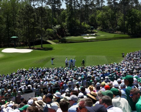 Tiger Woods isn’t at Augusta for the Masters after his wreck in Florida. He’s still top of mind for much of the field