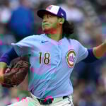 Cubs left-hander Shota Imanaga working on a no-hitter through 6 innings against Pirates