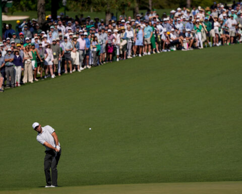 Scottie Scheffler has 2 shots in the water and his first round over par in the Masters in 3 years