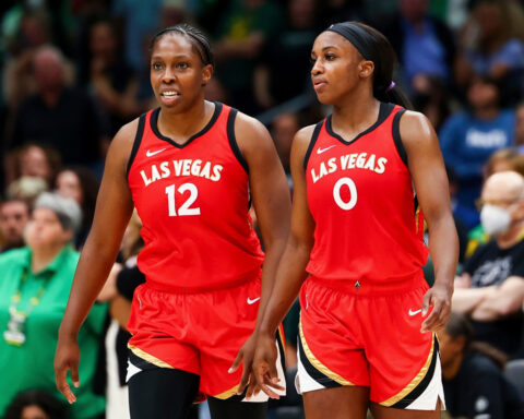 Las Vegas Aces set to bring back title-winning core of Gray, Young and Loyd, AP sources say