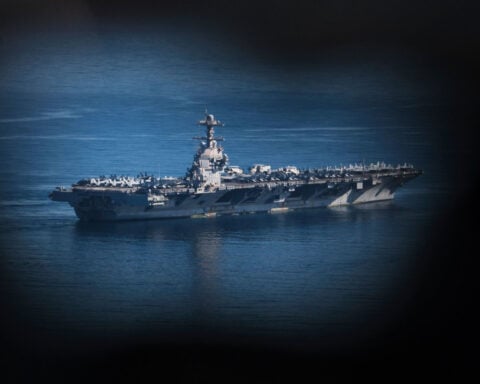 The record-breaking trip of the USS Gerald Ford, the aircraft carrier at the center of Trump’s military ambitions