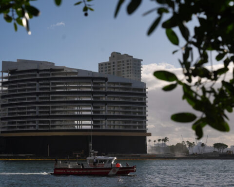 A 23-story hotel in exclusive Miami locale vanishes in seconds with implosion