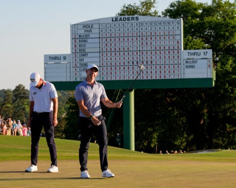 The Latest: Final round of the 90th Masters has arrived