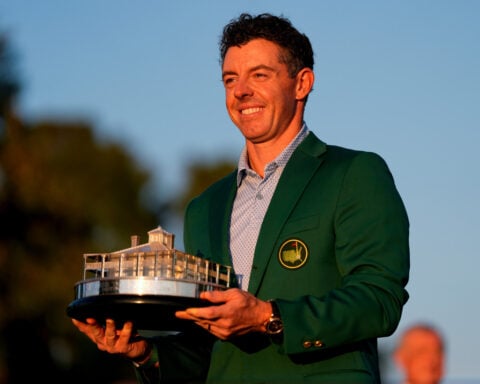Rory McIlroy goes back-to-back at the Masters to join Jack Nicklaus, Nick Faldo and Tiger Woods