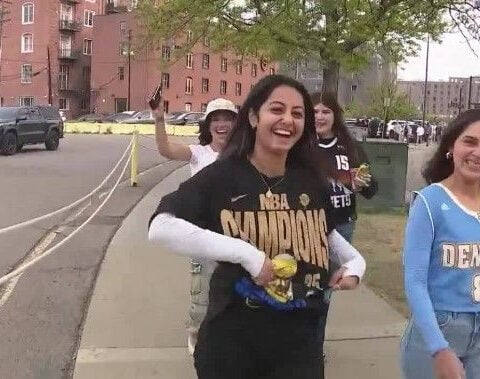 Denver students celebrate thrilling comeback to claim 11th Men’s Hockey Championship