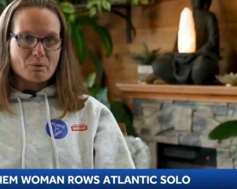 Renee Blacken makes history as first woman to row Atlantic Dash solo