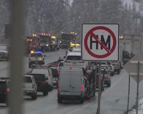 Pileup of about 70 vehicles on Interstate 70 in Colorado sends 8 to the hospital
