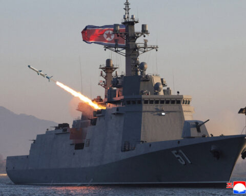 North Korea tests cruise and anti-ship missiles from naval destroyer