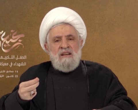 Hezbollah chief urges Lebanese government to cancel Washington talks with Israel