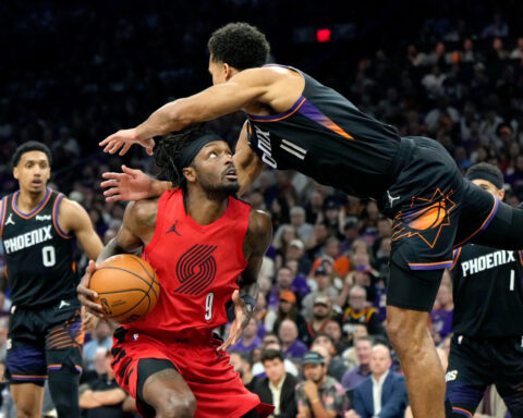 Trail Blazers beat Suns 114-110 in play-in after clawing back from an 11-point 4th-quarter deficit