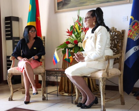 Venezuela's acting president Rodriguez in Grenada for first foreign visit