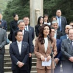 Taiwan opposition leader talks peace with China as her party skips defence talks in Taipei