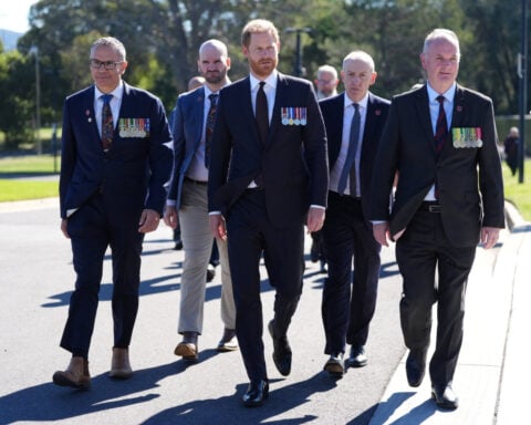 Britain's Prince Harry speaks of struggles of fatherhood on Australia tour