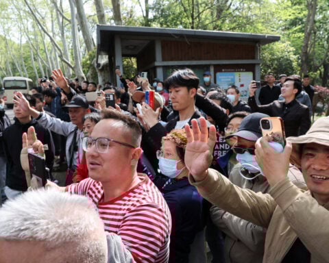 Taiwan opposition leader talks peace with China as her party skips defence talks in Taipei