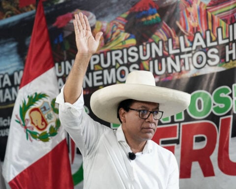 Peruvian markets stumble as Castillo-backed leftist gains ground