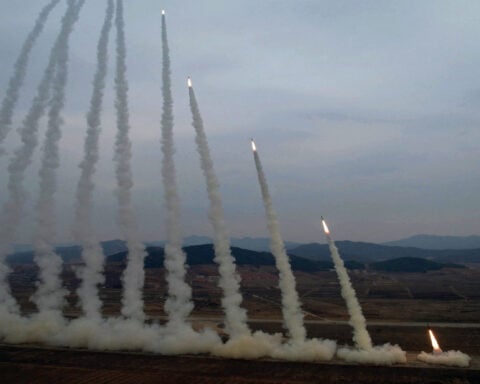 North Korea working on carbon-fibre ICBM for multi-warhead delivery, Seoul says