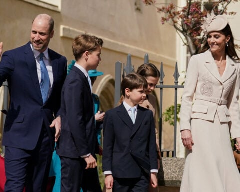 British royals gather for Easter service, with Andrew and his family absent