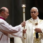 At Easter vigil, Pope Leo urges world not to grow numb to war