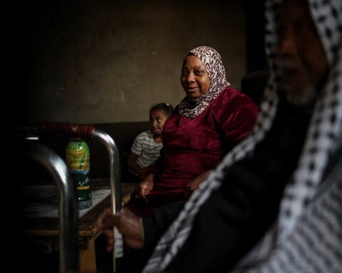 Expelled from camp, Palestinian refugees now face Iranian rockets