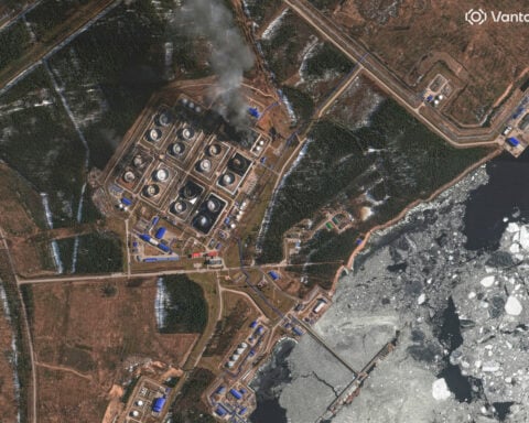 Russia's Primorsk oil terminal lost 40% of storage to drone attacks, satellite images show