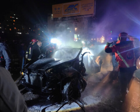 At least seven killed in Israeli strikes in Beirut area, Lebanon says