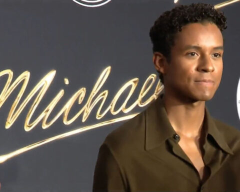 Jaafar Jackson, members of Jackson 5 appear at special screening of "Michael" in Gary, Indiana
