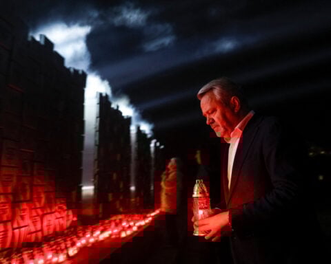 EU top diplomats visit Bucha to mark 2022 massacre