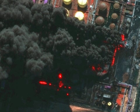 Ukrainian drones strike Russia's Ust-Luga port again, sources say oil terminal hit