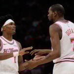 Kevin Durant returns to the playoffs, leading the Rockets into a 1st-round clash with the Lakers