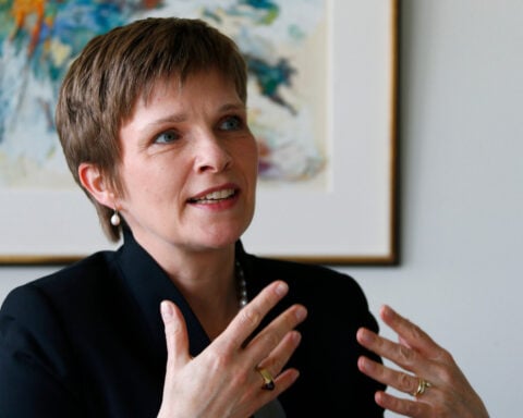 Geopolitical stress not yet reflected in euro zone bank earnings, supervisor says