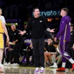 Kevin Durant, LeBron James meet in playoffs for 4th time when Rockets visit short-handed Lakers