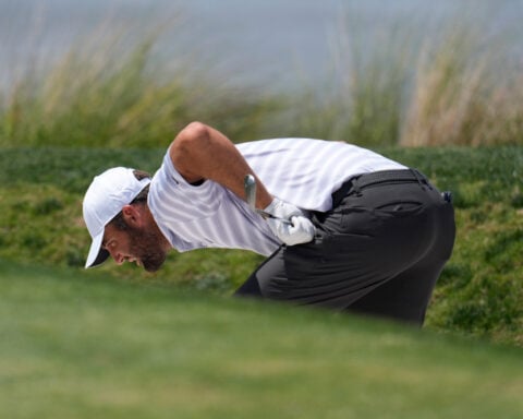 Matt Fitzpatrick rides a good bounce and great golf to a 63 to lead Viktor Hovland at Hilton Head