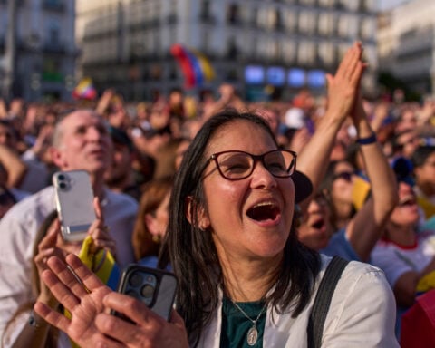 Venezuela’s Maria Corina Machado draws a huge Madrid crowd and rebuffs meeting with Spain's PM
