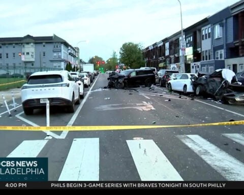 Video shows moment car runs red light, kills driver and dog in West Philadelphia crash