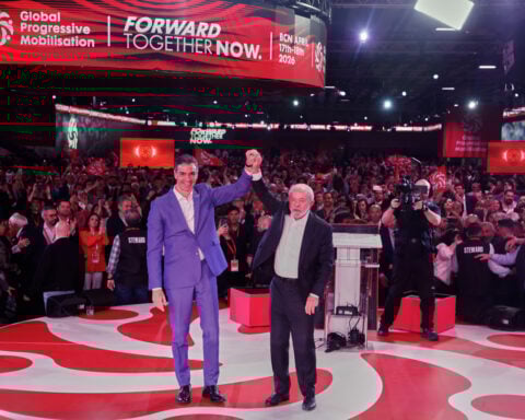 While Trump lashes out at Spain, US Democrats join a progressive rally in Barcelona