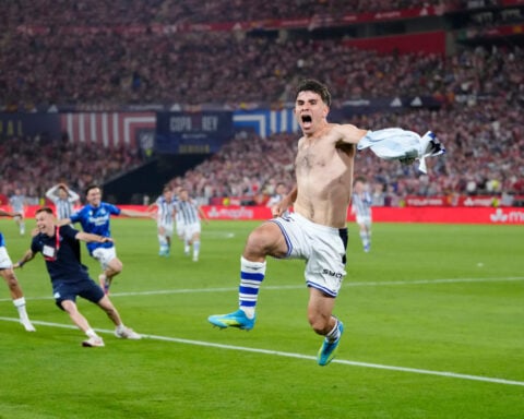 Real Sociedad beats Atletico Madrid in penalty shootout to win Copa del Rey title
