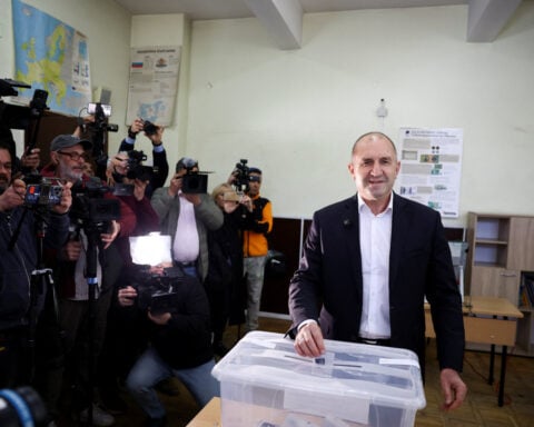 Bulgaria votes as pro-Russian former president leads the polls