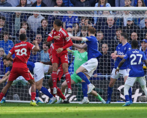 Liverpool scores late to beat Everton in derby as Villa and Forest also grab key wins