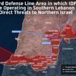 Israeli military publishes map of south Lebanon territory under its control