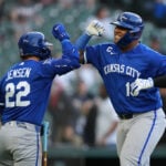 Salvador Perez back in Royals lineup after first day off of the season