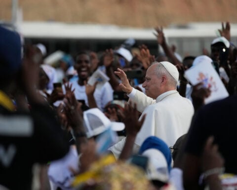 Pope prays at Catholic shrine in Angola that was a center of African slave trade