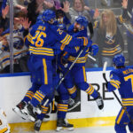 Sabres score 4 3rd-period goals to beat the Bruins 4-3 in playoff opener