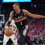 Wembanyama revels in safety of Hall of Famers, fans in playoff debut as Spurs top Blazers