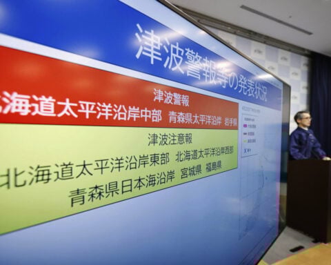 Earthquake sets off brief tsunami alert and a megaquake advisory in northern Japan