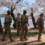 With no end in sight to their deployment, National Guard troops roam Washington