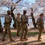 With no end in sight to their deployment, National Guard troops roam Washington