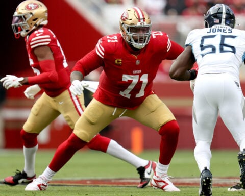 49ers agree to a 2-year, $50 million contract with star left tackle Trent Williams