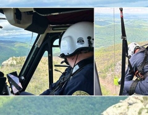 Flight crew rescues hiker with head injury from Virginia mountain